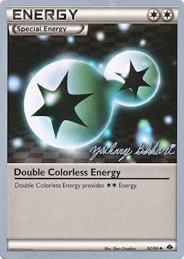 Double Colorless Energy (92/99) (CMT - Zachary Bokhari) [World Championships 2012] | Dumpster Cat Games