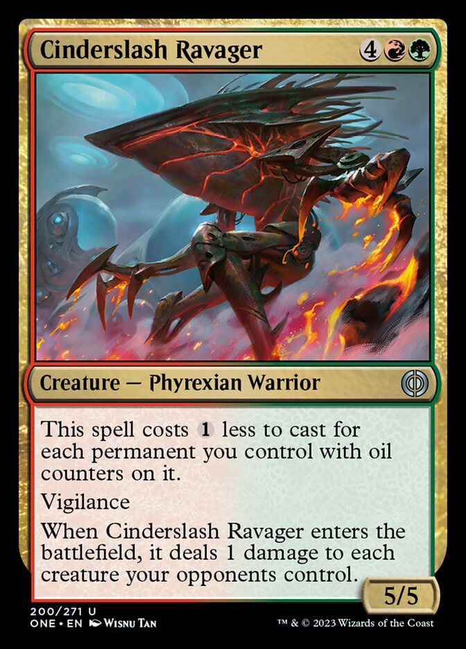 Cinderslash Ravager [Phyrexia: All Will Be One] | Dumpster Cat Games