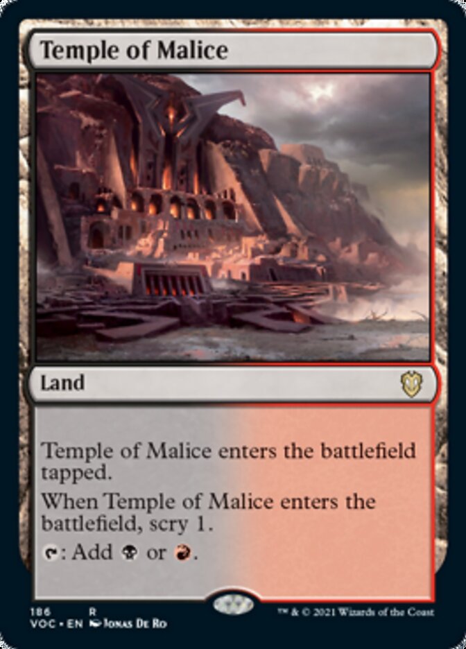 Temple of Malice [Innistrad: Crimson Vow Commander] | Dumpster Cat Games