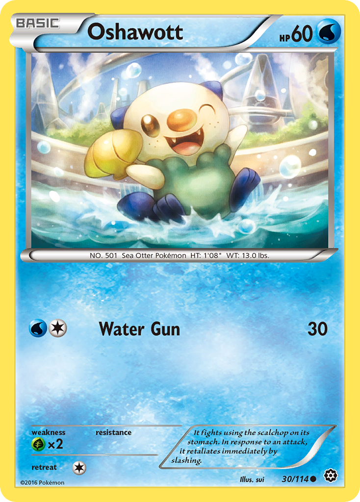 Oshawott (30/114) [XY: Steam Siege] | Dumpster Cat Games