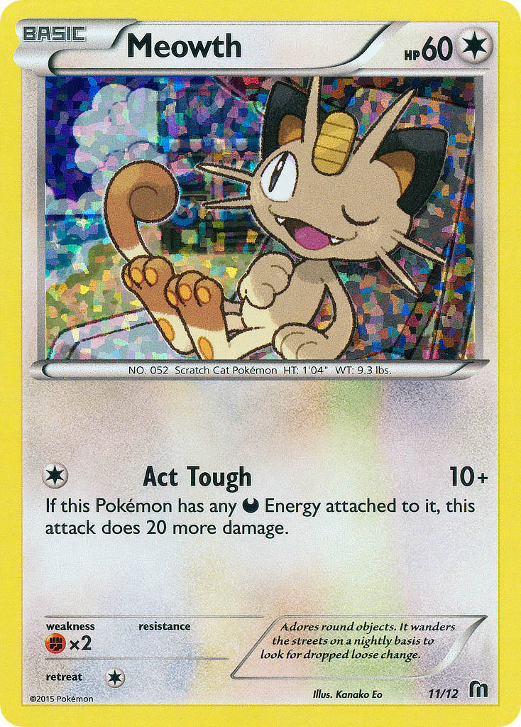 Meowth (11/12) [McDonald's Promos: 2016 Collection] | Dumpster Cat Games