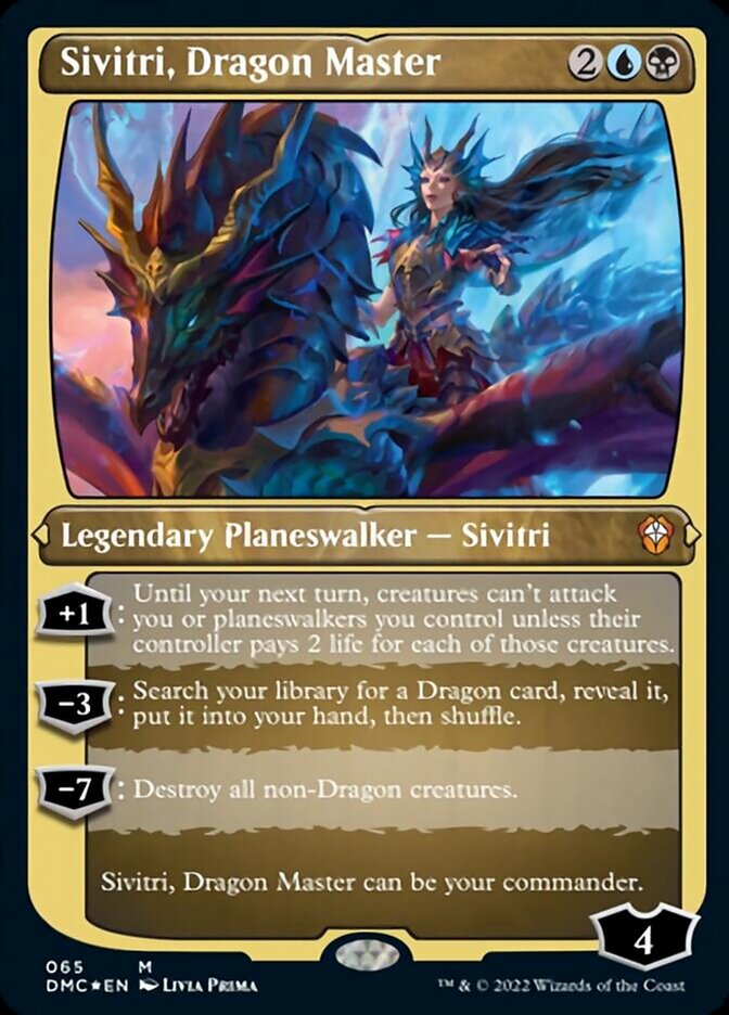 Sivitri, Dragon Master (Foil Etched) [Dominaria United Commander] | Dumpster Cat Games