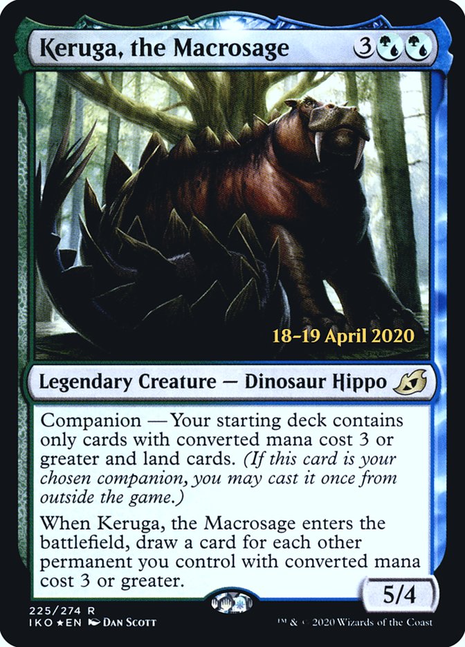 Keruga, the Macrosage  [Ikoria: Lair of Behemoths Prerelease Promos] | Dumpster Cat Games