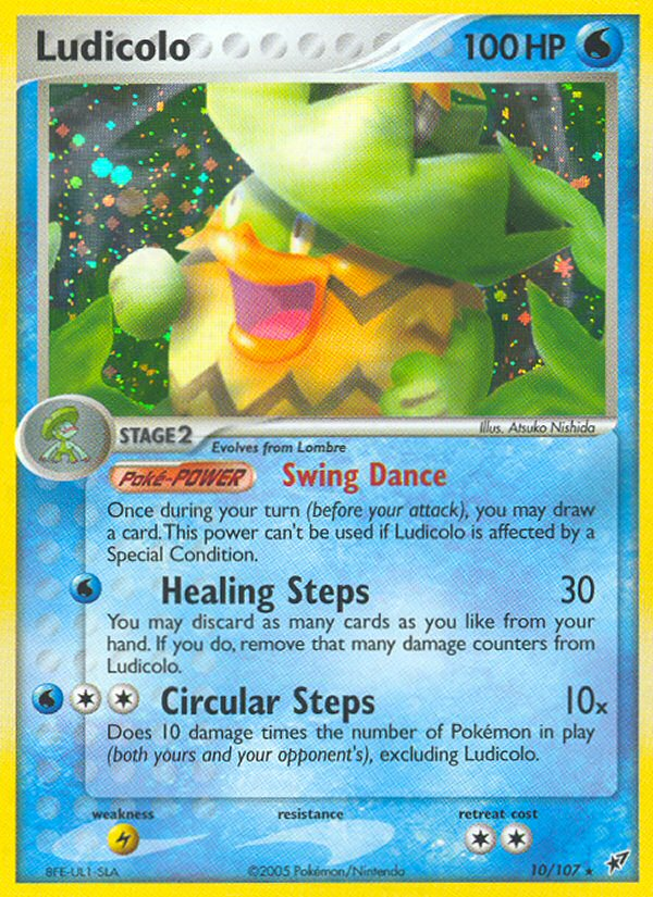 Ludicolo (10/107) [EX: Deoxys] | Dumpster Cat Games