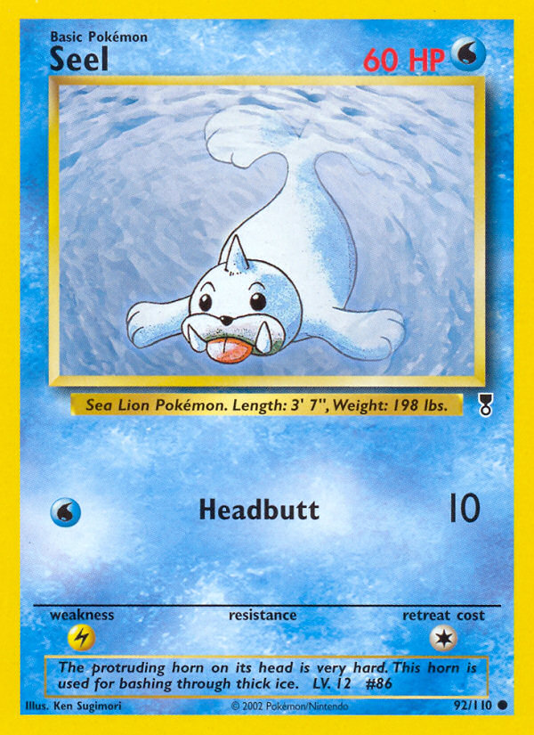 Seel (92/110) [Legendary Collection] | Dumpster Cat Games