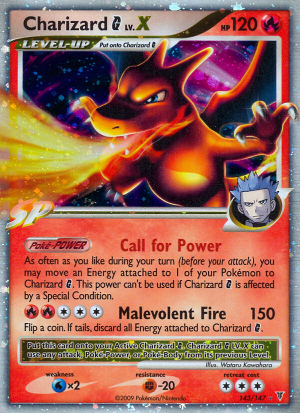 Charizard G LV.X (143/147) [Platinum: Supreme Victors] | Dumpster Cat Games