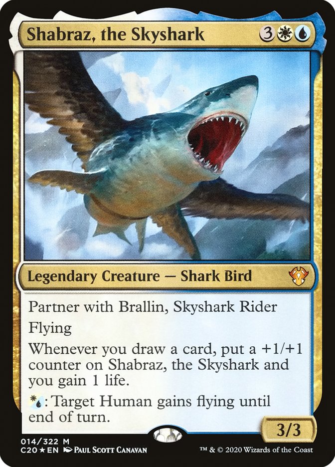 Shabraz, the Skyshark [Commander 2020] | Dumpster Cat Games