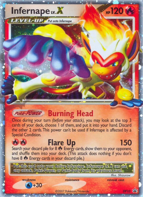 Infernape LV.X (DP10) [Diamond & Pearl: Black Star Promos] | Dumpster Cat Games