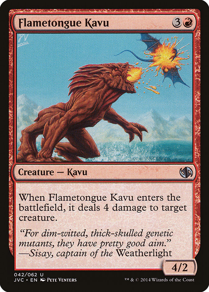 Flametongue Kavu [Duel Decks Anthology] | Dumpster Cat Games