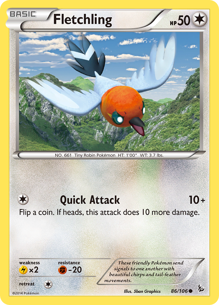 Fletchling (86/106) [XY: Flashfire] | Dumpster Cat Games