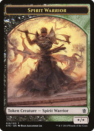 Spirit Warrior Token [Khans of Tarkir Tokens] | Dumpster Cat Games