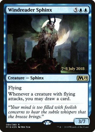 Windreader Sphinx [Core Set 2019 Promos] | Dumpster Cat Games