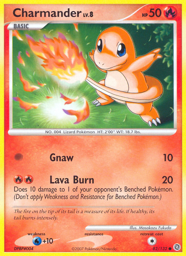 Charmander (82/132) [Diamond & Pearl: Secret Wonders] | Dumpster Cat Games