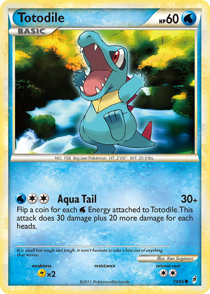 Totodile (74/95) [HeartGold & SoulSilver: Call of Legends] | Dumpster Cat Games