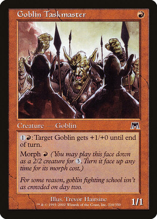 Goblin Taskmaster [Onslaught] | Dumpster Cat Games