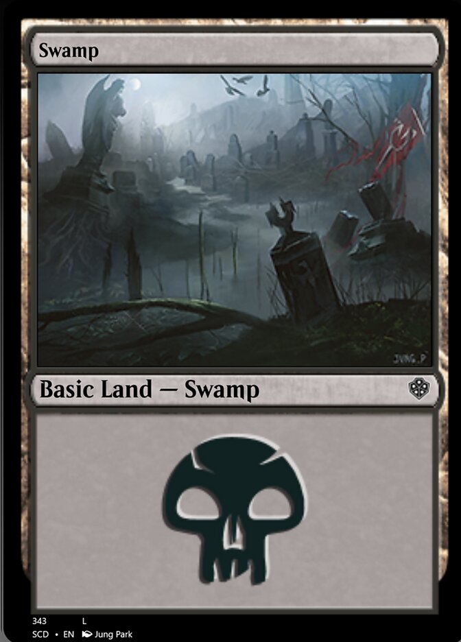 Swamp (343) [Starter Commander Decks] | Dumpster Cat Games