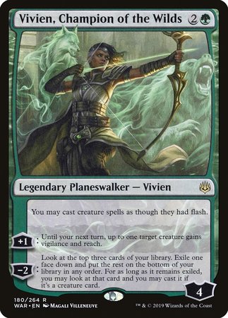 Vivien, Champion of the Wilds [War of the Spark] | Dumpster Cat Games