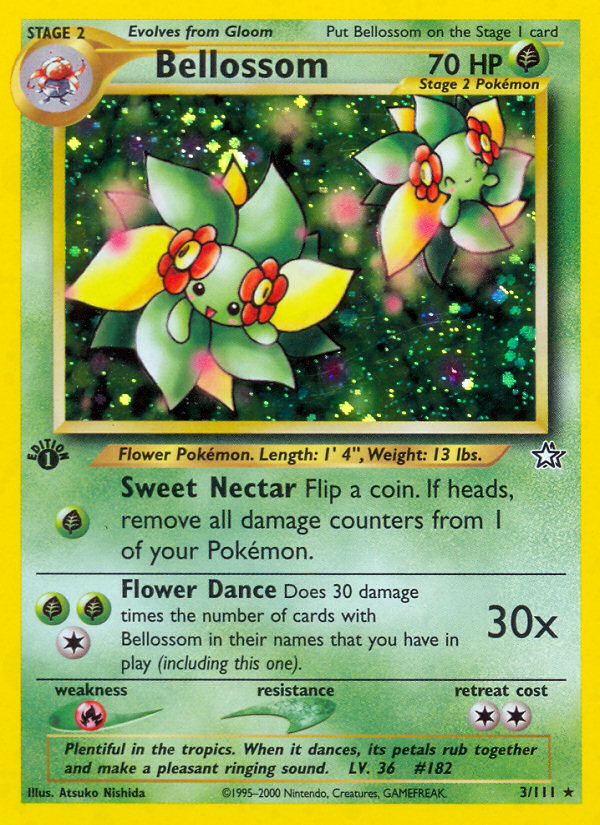 Bellossom (3/111) [Neo Genesis 1st Edition] | Dumpster Cat Games