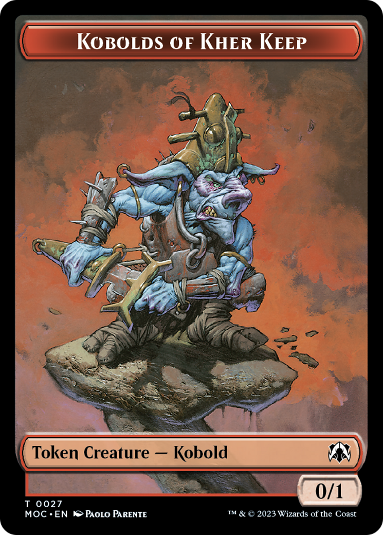 Bird // Kobolds of Kher Keep Double-Sided Token [March of the Machine Commander Tokens] | Dumpster Cat Games