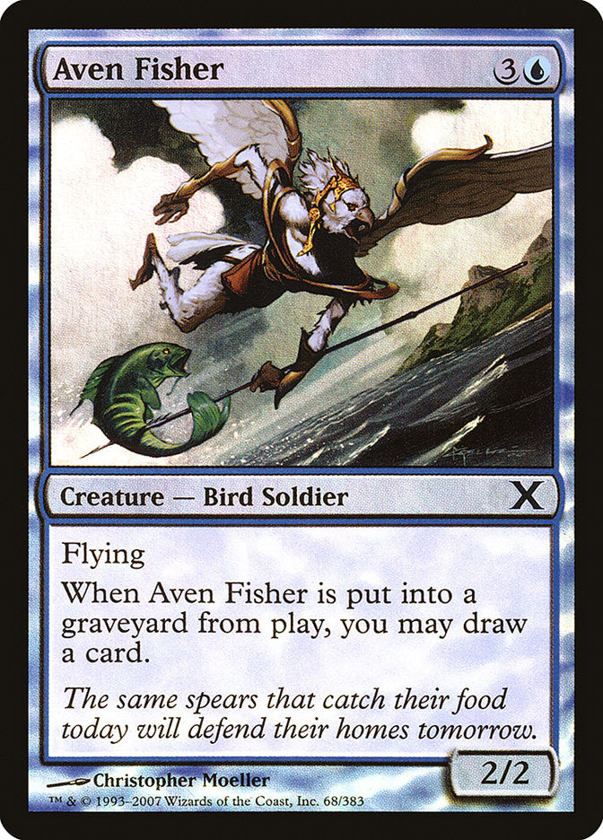 Aven Fisher (Premium Foil) [Tenth Edition] | Dumpster Cat Games