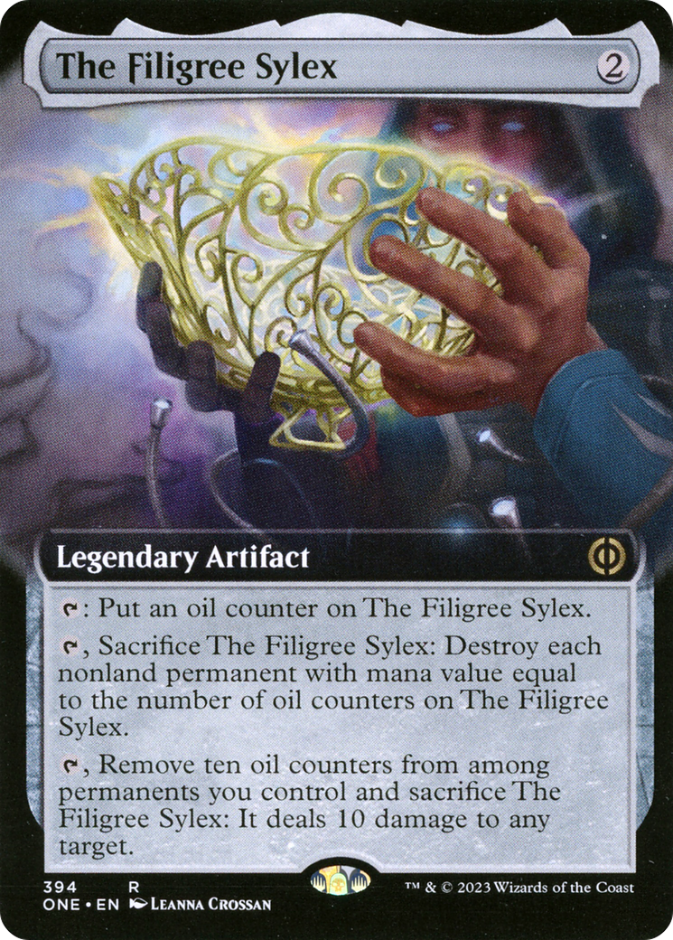 The Filigree Sylex (Extended Art) [Phyrexia: All Will Be One] | Dumpster Cat Games