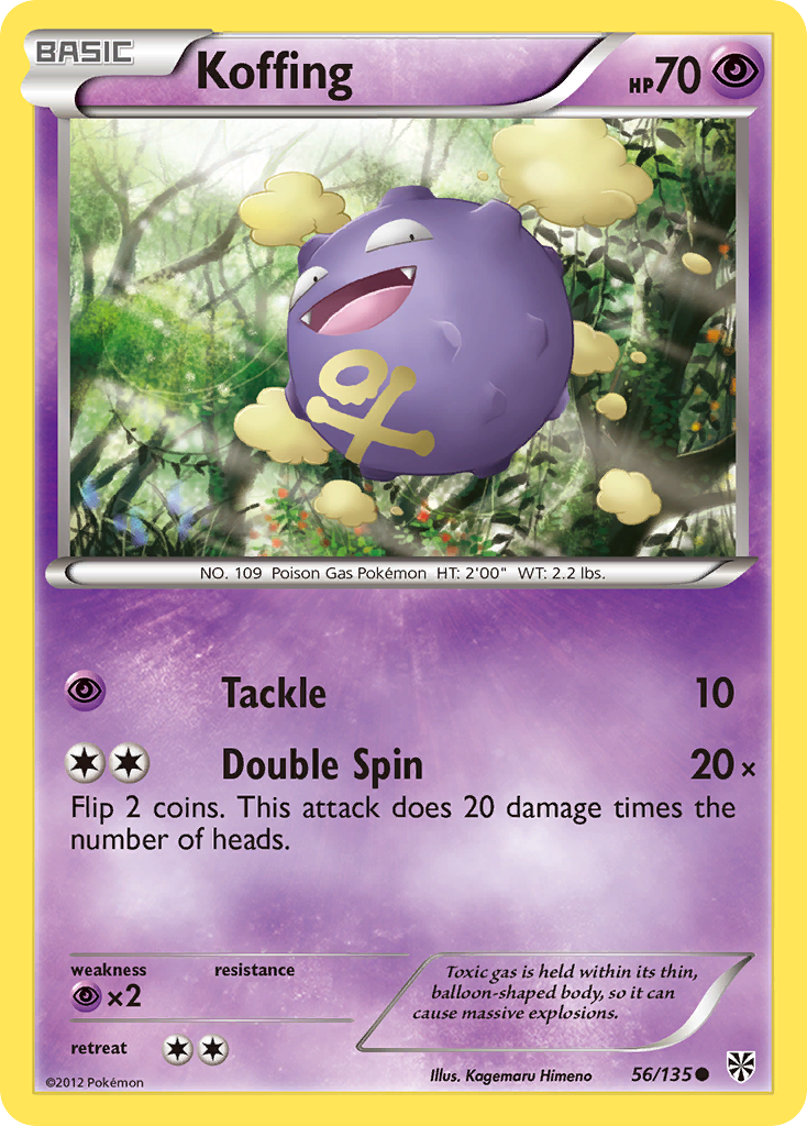 Koffing (56/135) [Black & White: Plasma Storm] | Dumpster Cat Games