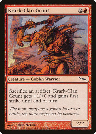 Krark-Clan Grunt [Mirrodin] | Dumpster Cat Games