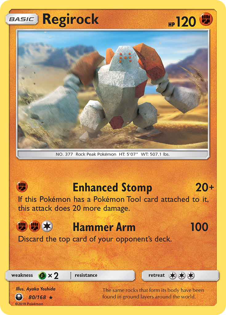 Regirock (80/168) [Sun & Moon: Celestial Storm] | Dumpster Cat Games