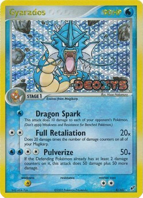 Gyarados (8/107) (Stamped) [EX: Deoxys] | Dumpster Cat Games